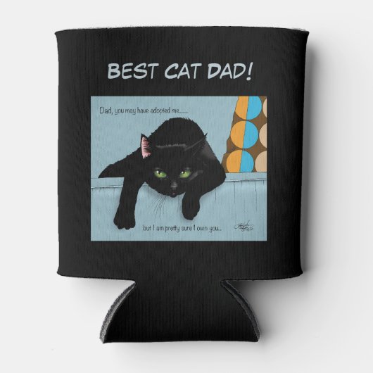 Black Cat Vaderdag Blikjeskoeler (Voorkant)