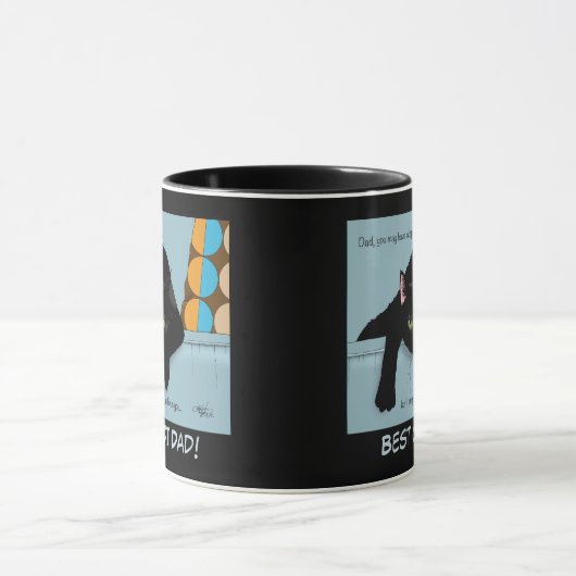 Black Cat Vaderdag Mok (Midden)