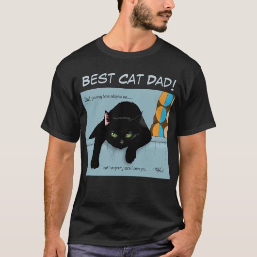 Black Cat Vaderdag T-shirt (Voorkant)