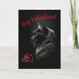 Black Cat Valentijnsdag Kaart voor elke Pet Parent