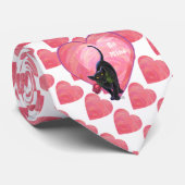 Black Cat Valentijnsdag Stropdas (Opgerold)
