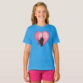 Black Cat Valentijnsdag T-shirt (Voorkant volledig)