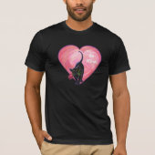 Black Cat Valentijnsdag T-shirt (Voorkant)