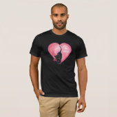 Black Cat Valentijnsdag T-shirt (Voorkant volledig)