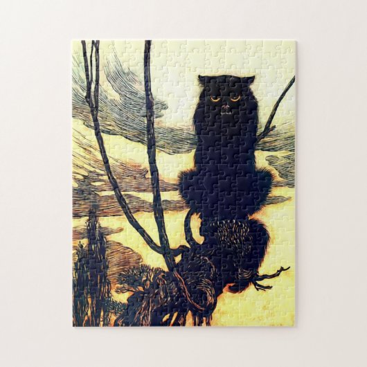 Black Cat van Arthur Rackham Legpuzzel (Verticaal)