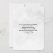 Black Cat van een Magical Full Moon Dank u Bedankkaart (Achterkant)