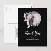 Black Cat van een Magical Full Moon Dank u Briefkaart (Voorkant / Achterkant)