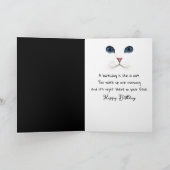 Black Cat Verjaardag Humor Kaart (Binnen)