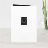 Black Cat verjaardag op vrijdag de 13e Kaart (Achterkant)