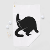 Black Cat Versus Humans mp Golfhanddoek (Insitu)