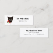  Black Cat veterinair beroep Mini Visitekaartje (Voorkant / Achterkant)