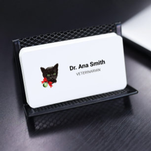  Black Cat veterinair beroep Visitekaartje