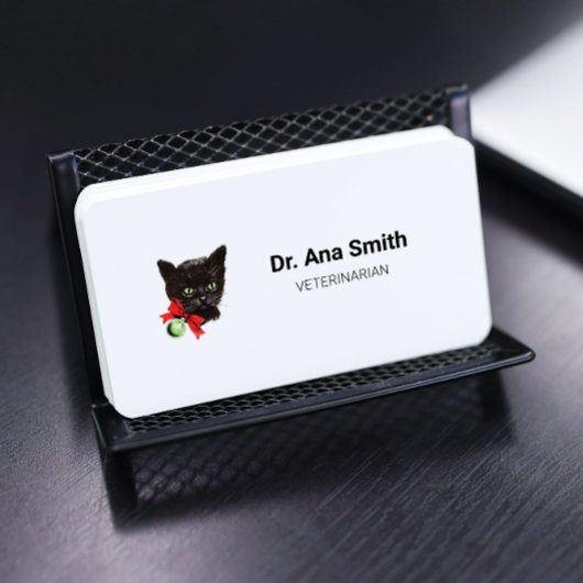  Black Cat veterinair beroep Visitekaartje