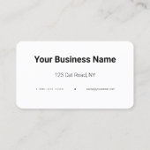  Black Cat veterinair beroep Visitekaartje (Achterkant)