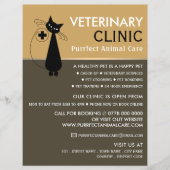 Black Cat, Veterinarian, Veterinary Service Flyer (Voorkant)