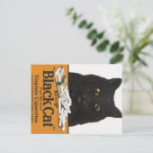 Black Cat Virginia Cigaretes Advert Briefkaart (Staand voorkant)