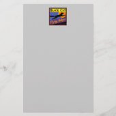 Black Cat Vliegschool Halloween Stationery Briefpapier (Voorkant)