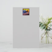 Black Cat Vliegschool Halloween Stationery Briefpapier (Staand voorkant)