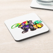 Black Cat vreugde herfst Bier Onderzetter (Linkerzijde)