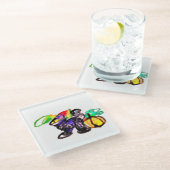 Black Cat vreugde herfst Glazen Onderzetter (Schuin)