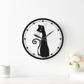 Black Cat Wall klok (Huis)