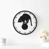 Black Cat Wall klok (Huis)