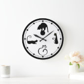 Black Cat Wall klok (Huis)
