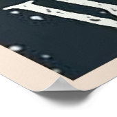 Black Cat Wash Your Paws Poster (Hoek)