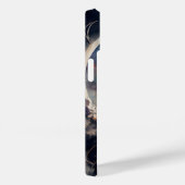 Black Cat Waterverf Eclipse Moon Artwork Case-Mate iPhone Case (Achterkant / Rechts)