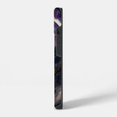 Black Cat Waterverf Eclipse Moon Artwork iPhone Hoesje (Linkerkant)