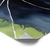 Black Cat Waterverf Wall Poster (Hoek)