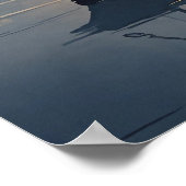 Black Cat Waterverf Wall Poster (Hoek)