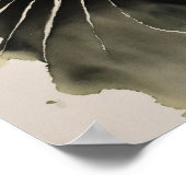 Black Cat Waterverf Wall Poster (Hoek)