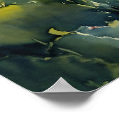 Black Cat Waterverf Wall Poster (Hoek)