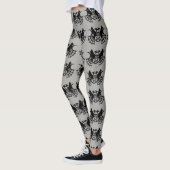 Black Cat Web Moon Witch die jogging comit Leggings (Links)
