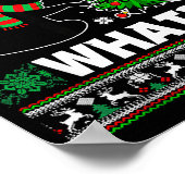 Black Cat What Pushing Tree Over Ugly Christmas Sw Poster (Hoek)