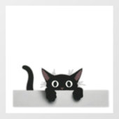 Black Cat Window Cling Raamsticker (Vel)