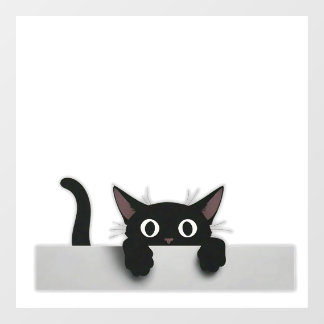 Black Cat Window Cling Raamsticker