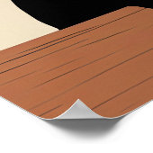 Black Cat Wine Lover  Poster (Hoek)