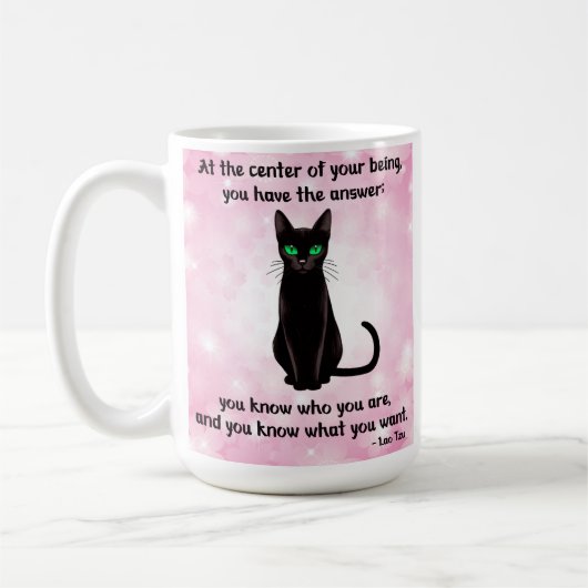 Black Cat Wisdome - Kersenbloesems Koffiemok (Links)