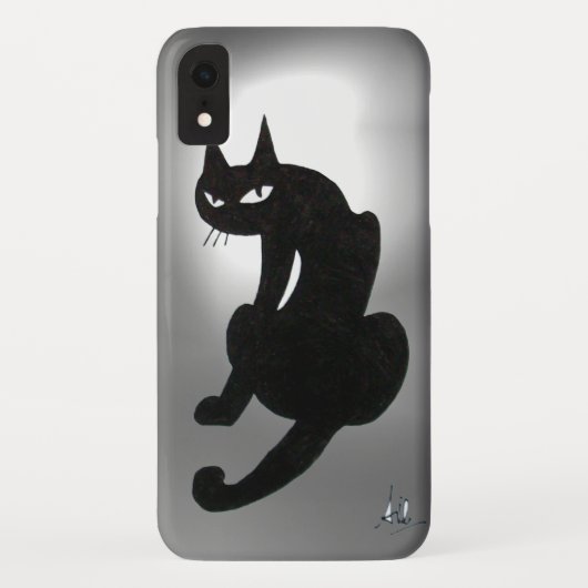 BLACK CAT wit Case-Mate iPhone Case (Achterkant)