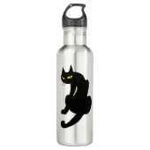 BLACK CAT wit Waterfles (Voorkant)