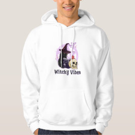 Black Cat Witch Halloween Hoodie