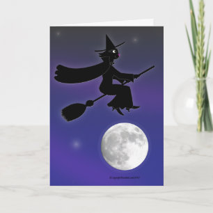 Black Cat Witch Kaart