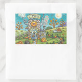 BLACK CAT, WITCH PUMPKIN PIE FACTORY STICKERS Rec. (Tas)