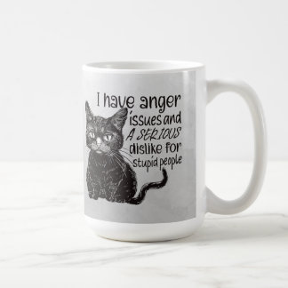Black Cat With Anger Issues Koffiemok