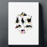 Black Cat with Bunny Eggs Happy Easter Day Matchin Fotoplaat<br><div class="desc">Black Cat with Bunny Eggs Happy Easter Day Matching T-Shirt</div>