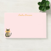 Black cat with coquette bow post-it® notes (Kantoor)