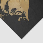 Black Cat with Golden Eyes Decoupage Tissuepapier (Detail)