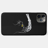 Black Cat With Skeleton Hand Halloween Spooky Case-Mate iPhone Case (Achterkant (horizontaal))